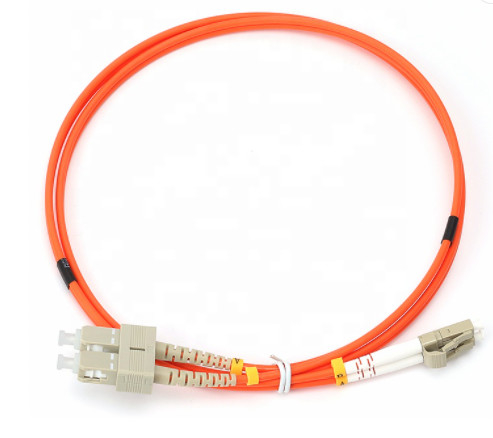 PVC SC LC двухшпиндельный мультимодный 50/125 LSZH гибкого провода OM2 оптического волокна 2.0mm 3.0mm
