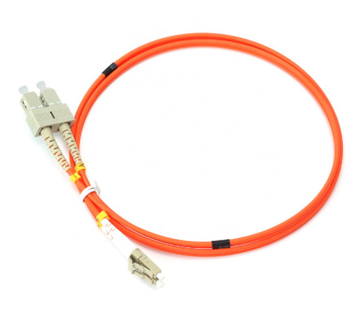 PVC SC LC двухшпиндельный мультимодный 50/125 LSZH гибкого провода OM2 оптического волокна 2.0mm 3.0mm