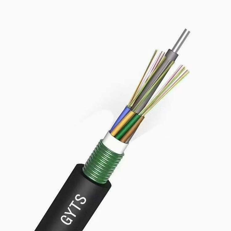 На открытом воздухе 24 режима кабеля G652D стекловолокна ядра GYTS FTTH одиночных для сообщения