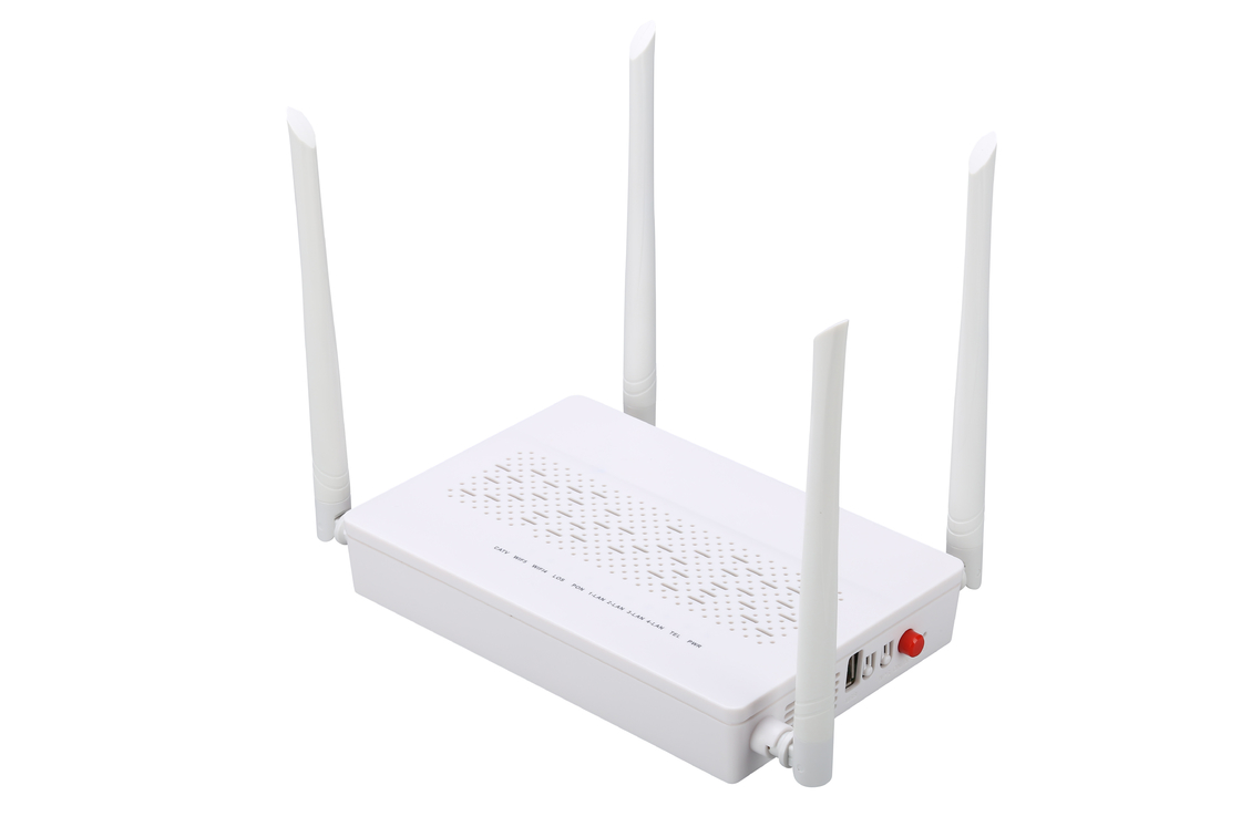 Волокно одиночного режима SC модема БАКОВ CATV GPON ONU 4GE 2.4G/5G WIFI одиночное