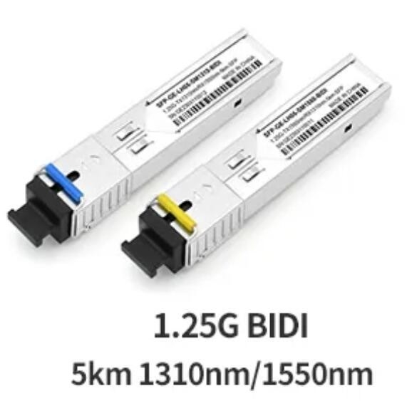 модуль соединителя BIDI SFP SC 1550/1310nm приемопередатчика 5km оптического волокна 1.25G SFP