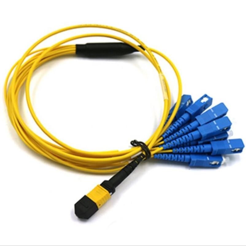 12 кабель проламывания ядра MPO, кабель заплаты SC MTP для FTTH FTTA