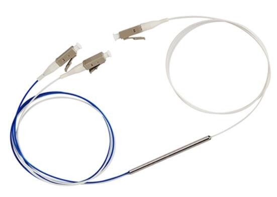 Splitter стекловолокна муфты 0.9mm 1m оптического волокна LC UPC 1*2 FBT