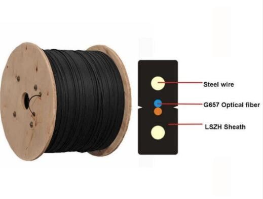 LSZH 1 2 4 кабель заплаты оптического волокна кабеля падения G657a Ftth ядра
