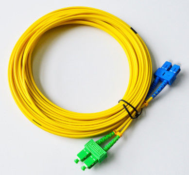 ISO SGS 10m прыгуна оптического волокна дуплекса SC/UPC-SC/APC 3.0mm SM