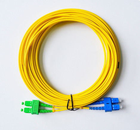 ISO SGS 10m прыгуна оптического волокна дуплекса SC/UPC-SC/APC 3.0mm SM