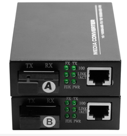 Конвертер 1310/1550nm 10/100M средств массовой информации оптического волокна UTP 20KM 2 порта MDI