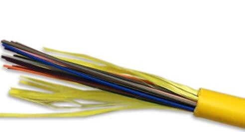 Dia 8.5mm распределительного кабеля волокна PVC LSZH 24 ядра GJFJV-24B1 SM