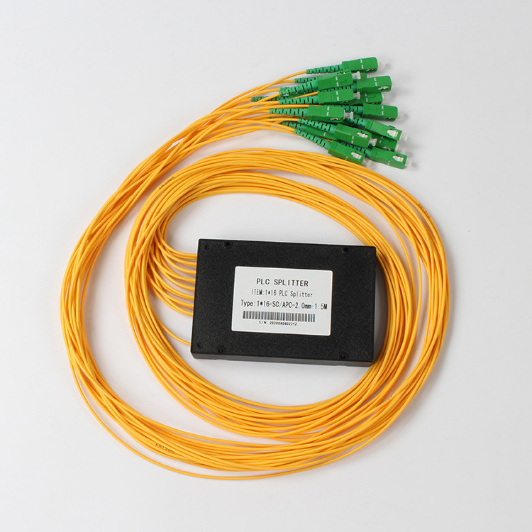 Splitter PLC Splitter волокна PLC SC APC 1x16 оптически для кабельного телевидения FTTX