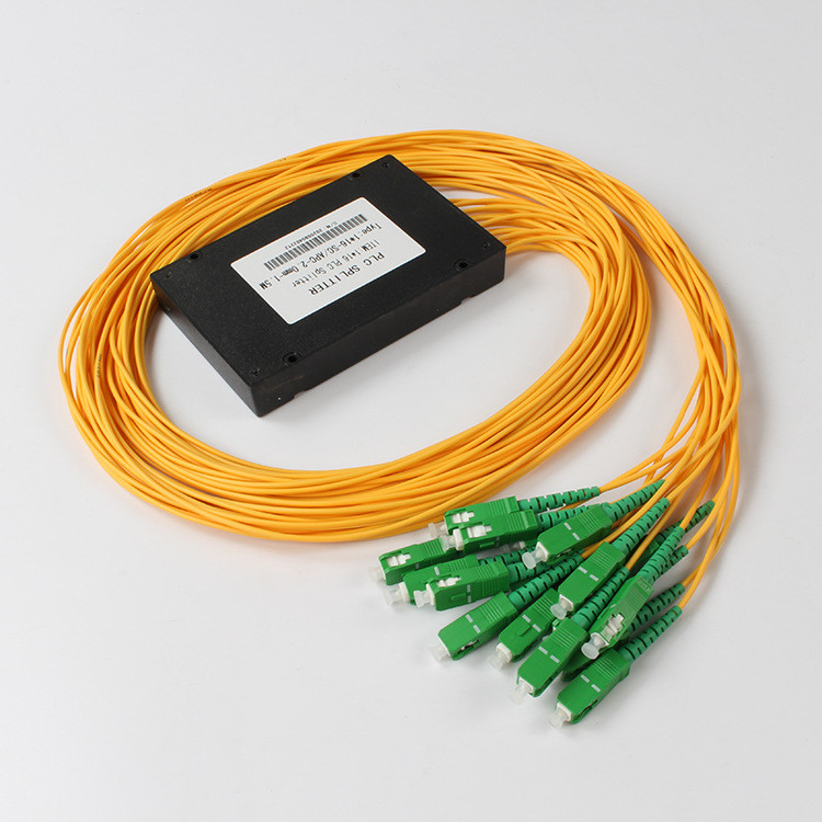 Splitter PLC Splitter волокна PLC SC APC 1x16 оптически для кабельного телевидения FTTX