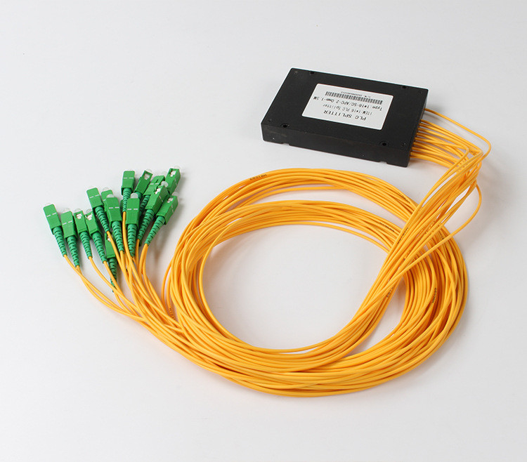 Splitter PLC Splitter волокна PLC SC APC 1x16 оптически для кабельного телевидения FTTX