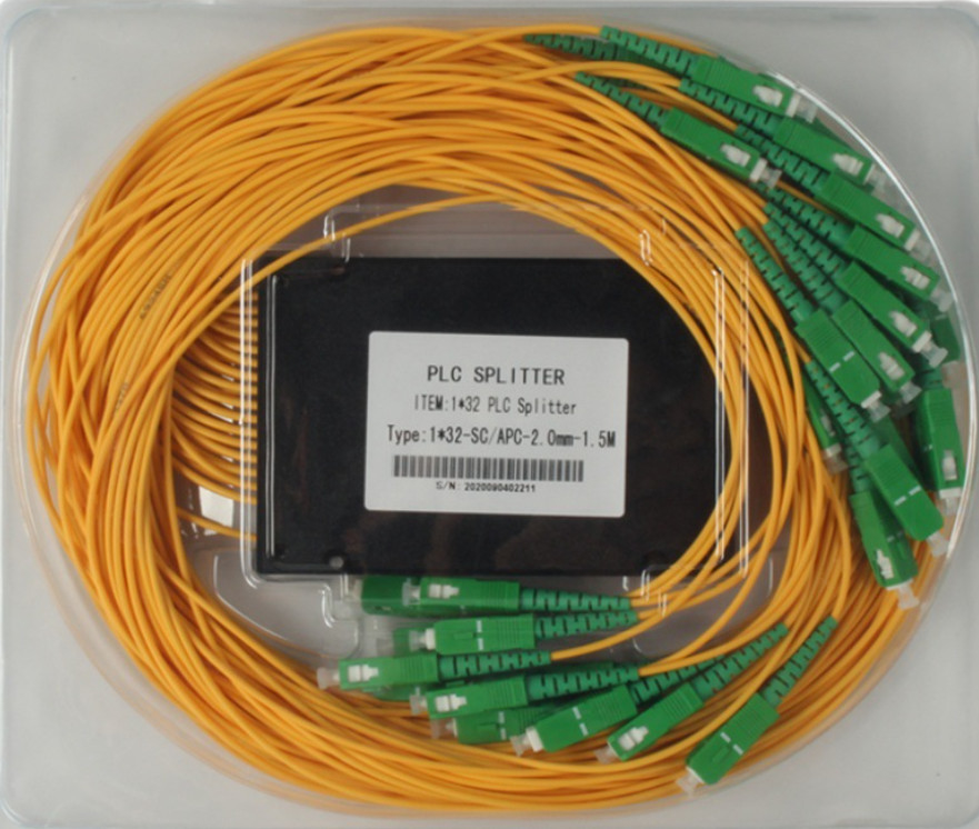 Стекловолокно Splitter SC APC 1x32 для отрезков провода 1260nm 2.0MM - длины работы 1650nm
