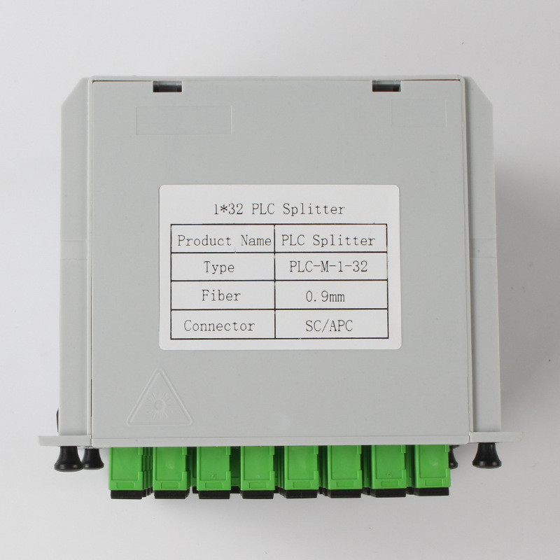 волокно 0.9mm соединителя 1310nm RL 55db SC APC Splitter PLC волокна 1X32