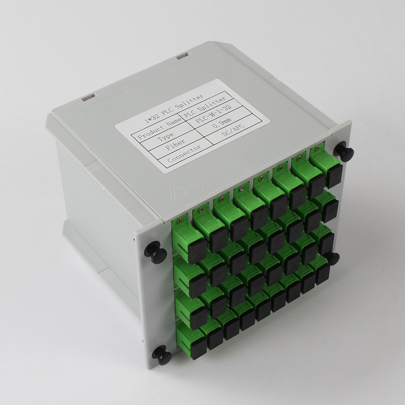 волокно 0.9mm соединителя 1310nm RL 55db SC APC Splitter PLC волокна 1X32
